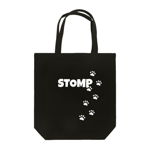 STOMP🐾(White) トートバッグ