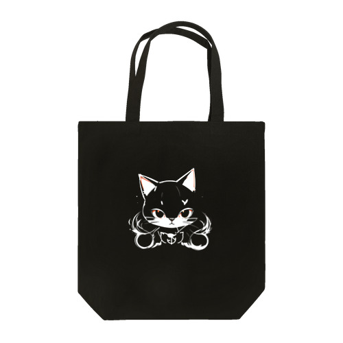 後ろの色に塗られるねこさん Tote Bag