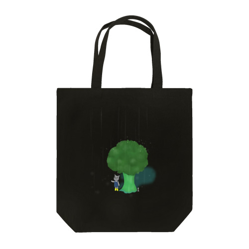 ブロッコリーで雨宿り Tote Bag