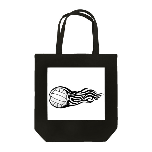 火を纏ったバレーボールの瞬間 Tote Bag