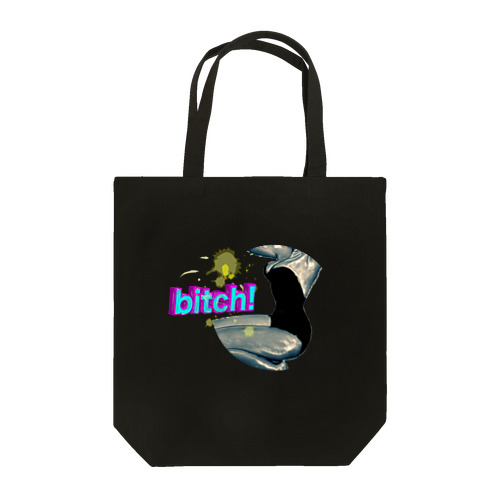 bitch グラフィック　ロゴ　bitch ストリート Tote Bag