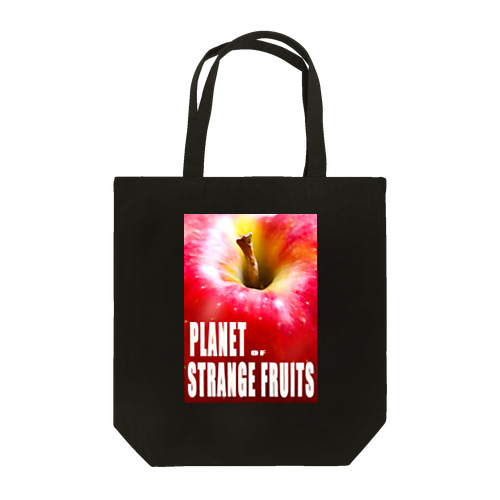 Planet of strange fruits apple トートバッグ