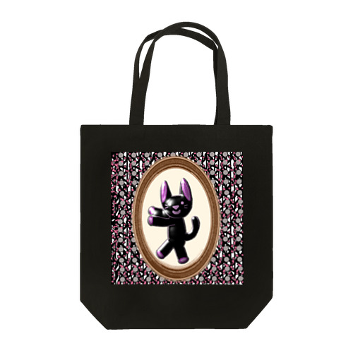 黒猫のダンス Tote Bag