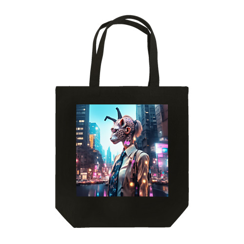 Cyberpunk giraffe Tote Bag