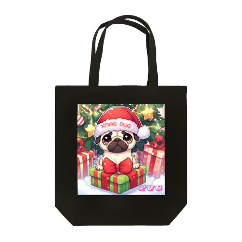 Xmas PUG トートバッグ