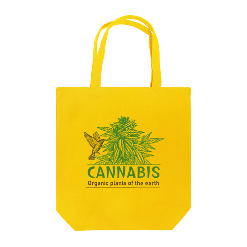 Cannabis & Bird（カナビスと鳥） Tote Bag