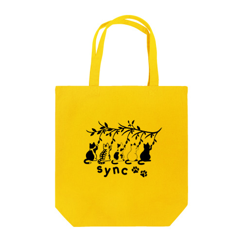 シンクロにゃんこ Tote Bag