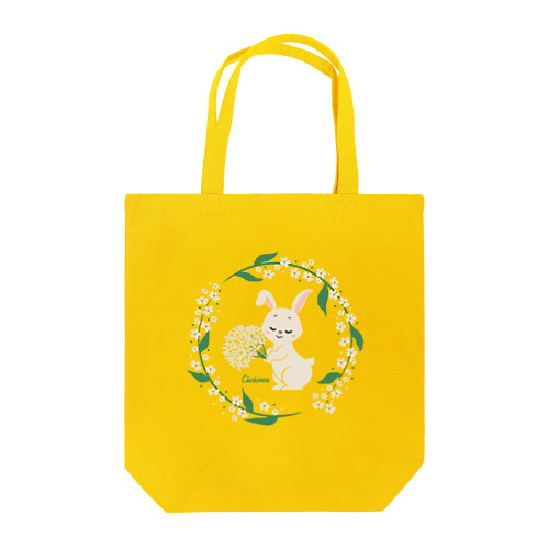 かすみ草白ウサギ Tote Bag