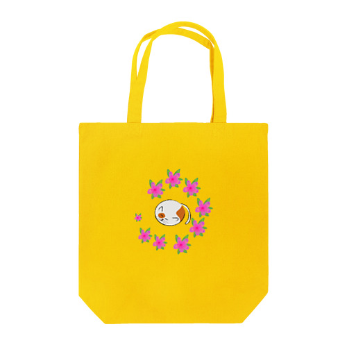 丸猫とつつじ Tote Bag