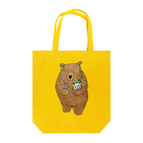 くまのテンちゃん　かき氷はメロン Tote Bag