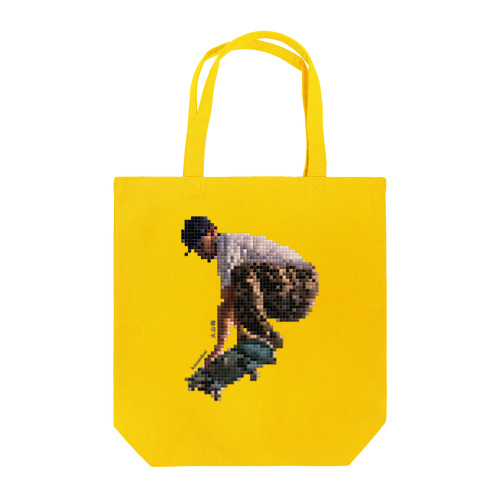【アパレル】#4 モザイク タイル スケートボーダーズ (mosaic tile skate boarders)  Tote Bag