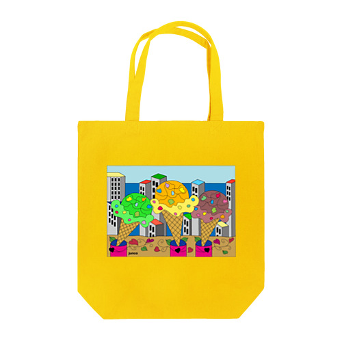 踊るアイスクリームA Tote Bag