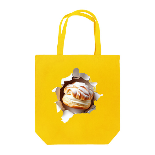 飛び出すシュークリーム Tote Bag