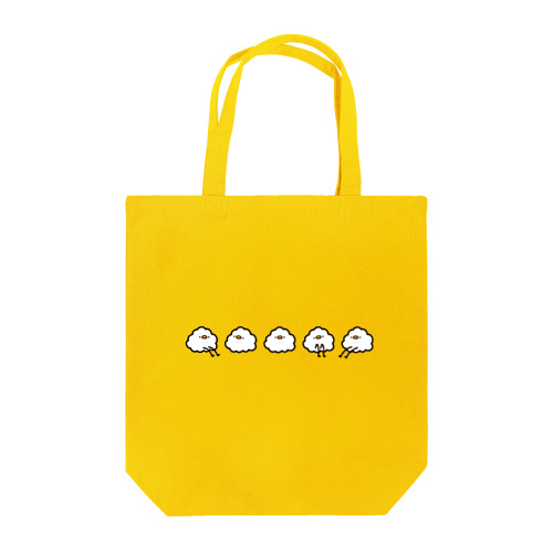 5匹もこもこバッグ Tote Bag