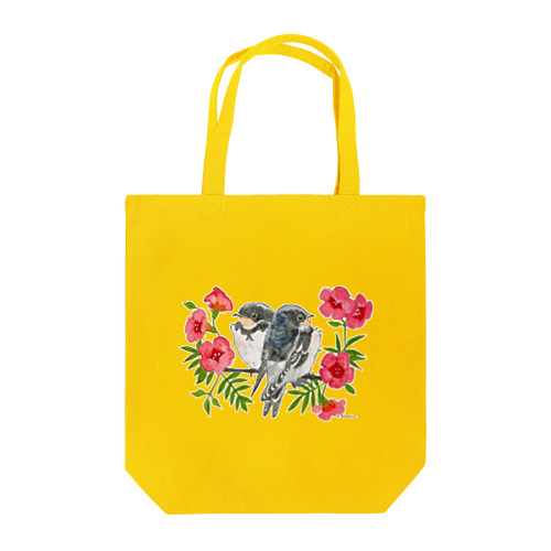 巣立ち燕とノウゼンカズラ Tote Bag