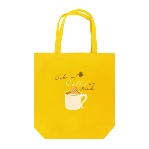 coffee time(コーヒー白字) Tote Bag
