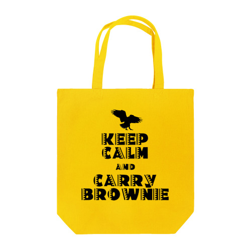 KEEP CALM AND CARRY BROWNIE2 トートバッグ