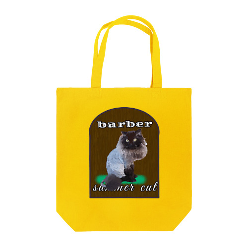猫 barber セルカークレックス 美容院 ヘアサロン 散髪屋 サマーカット ネコ トートバッグ