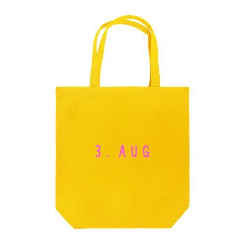 バースデー［3.AUG］ピンク Tote Bag