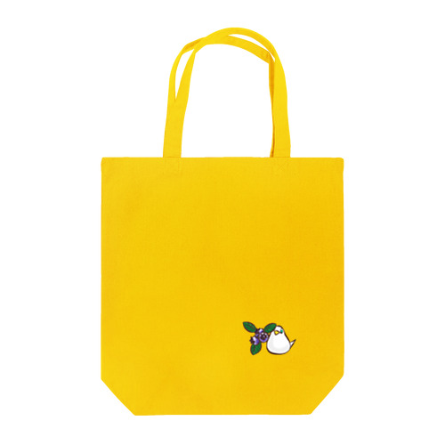 ことりのしろぴー(ブルーベリー) Tote Bag