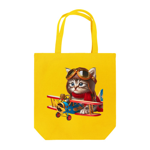 *Gu~mimi*パイロットにゃんこ Tote Bag