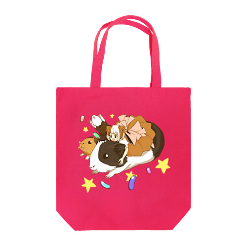 モルモット少女、もるにこちゃん Tote Bag