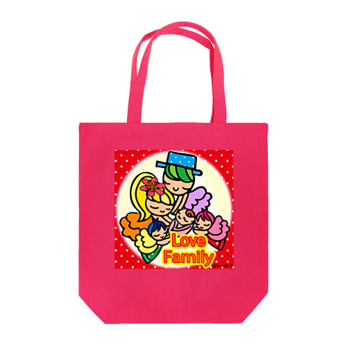 五人家族ラブファミリー Tote Bag