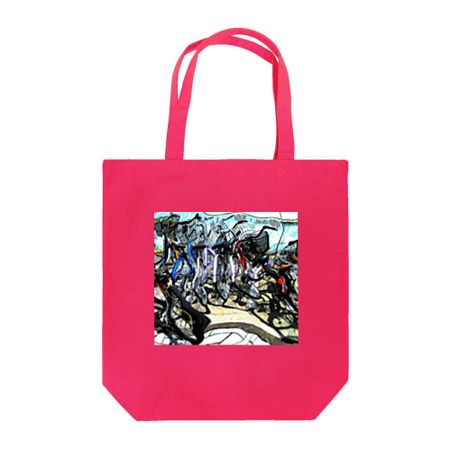自転車ドミノ Tote Bag