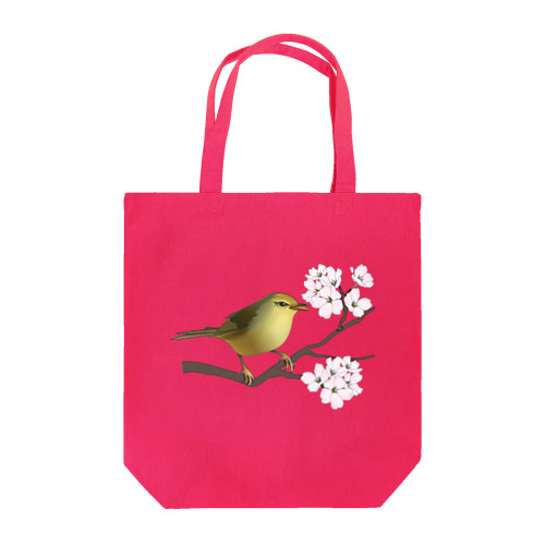 桜にウグイス Tote Bag