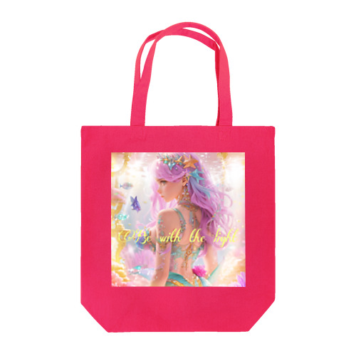 Be with the light Tote Bag