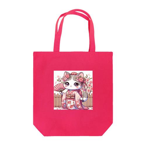 振り袖ねこ Tote Bag