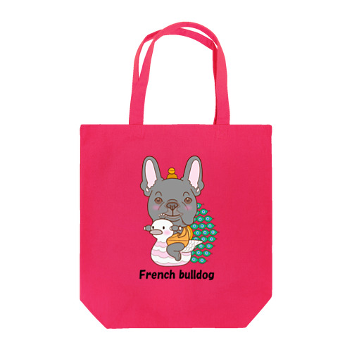 孔雀明王フレンチブルドッグ Tote Bag