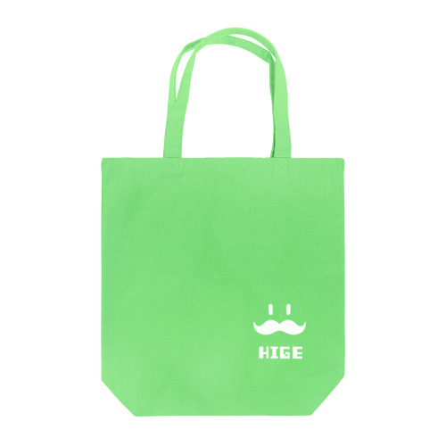 ヒゲHIGE（白抜き） Tote Bag
