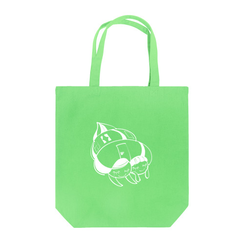 仲良しヤドカリちゃん（白ヌキ） Tote Bag