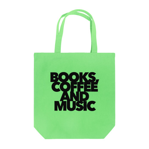 BOOKS,COFFEE AND MUSIC  Tote Bag