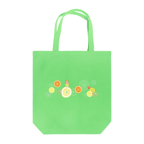 ラブバとフルーツ（横長） Tote Bag