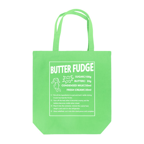 BUTTER FUDGE RECIPE トートバッグ