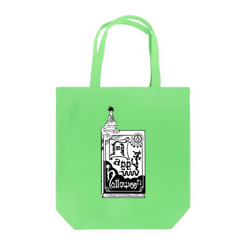 Happy Halloween grimoire Tote Bag