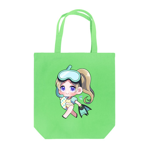 シュノーケリングガール Tote Bag