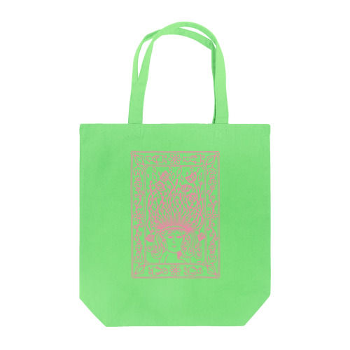 Happy Medusa growing flowers Tote Bag