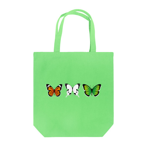 ３匹の綺麗な蝶々 トートバッグ