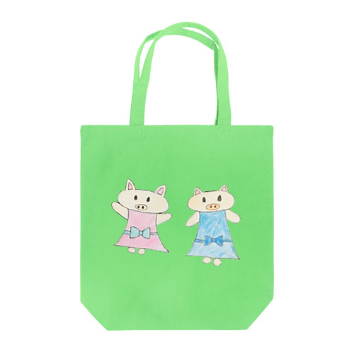 こぶたの姉妹 Tote Bag