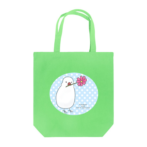 コスモスと文鳥 Tote Bag