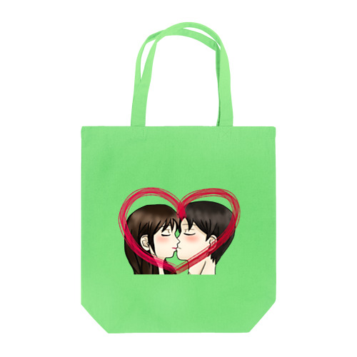 Kiss with heart♥ Tote Bag