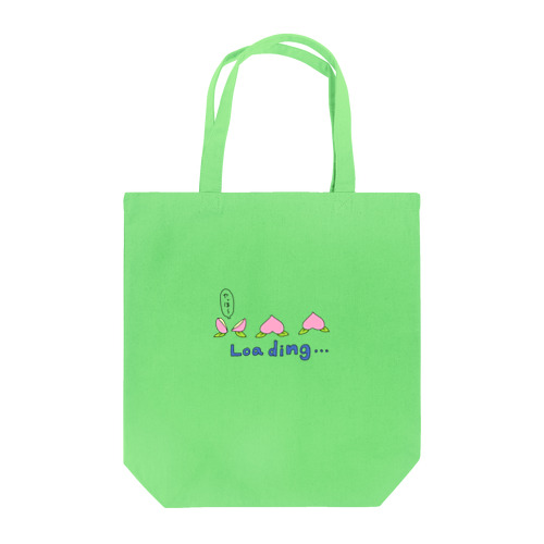 モモLoading Tote Bag