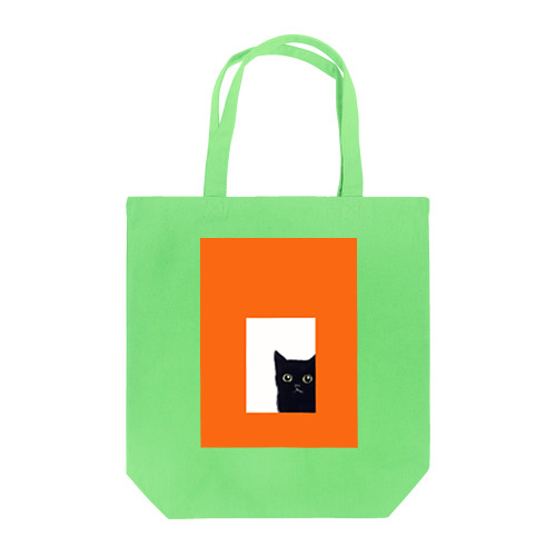 窓の外を見る猫オレンジ Tote Bag