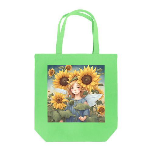 ひまわりの妖精　ひまわり畑でランララ〜ン Tote Bag