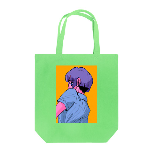 振り向く少年🌈 Tote Bag