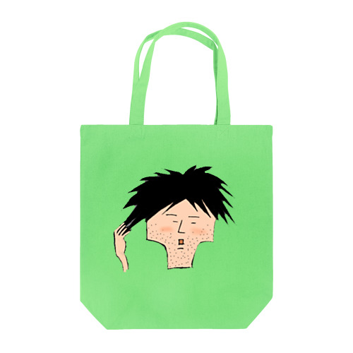 髪の毛を気にするしげさん Tote Bag