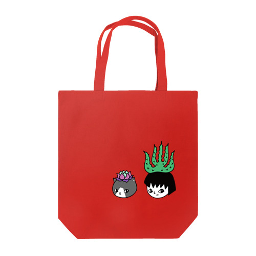 アロエのアッちゃん隣にエケネコ Tote Bag